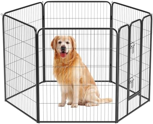 BestPet | Dog Playpen | 40", 6 Panels | Heavy Duty Metal Pet Exercise Pen by BestPet