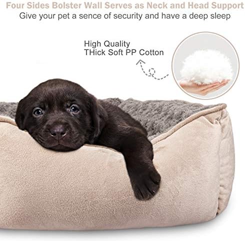JOEJOY Rectangle Dog Bed for Large Medium Small Dogs Machine Washable Sleeping - Image 4