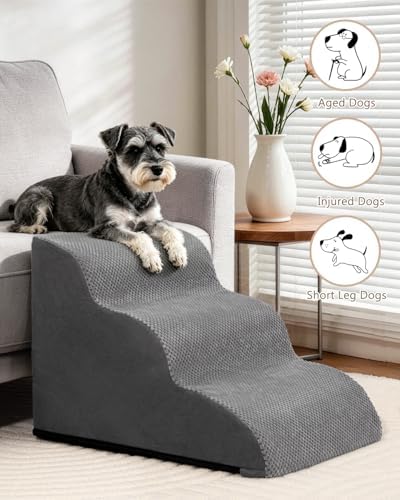 Aodisman Dog Stairs for Small Dogs, 3 Step Dog Ramp for Couch, Non-Slip Steps - Image 5