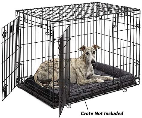 MidWest Homes for Pets QuietTime Dog Bed – Gray Faux Fur Bolster, Ultra-Soft - Image 3