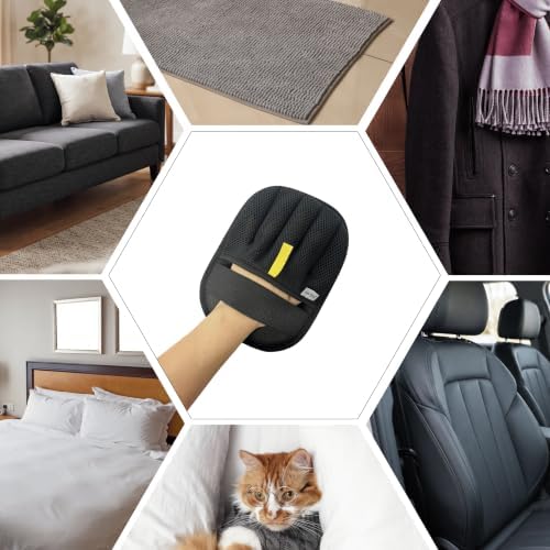 Pet Hair Removal Glove for Dogs & Cats, Dual-Sided Microfiber & Mesh Pet Hair - Image 4