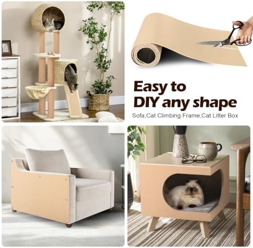 Cat Scratch Furniture Protector, 78.7"x15.8" Cat Scratch Pad - Image 3