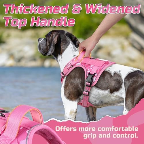 rabbitgoo Tactical Dog Harness for Medium, No Pull Military Service Vest - Image 6