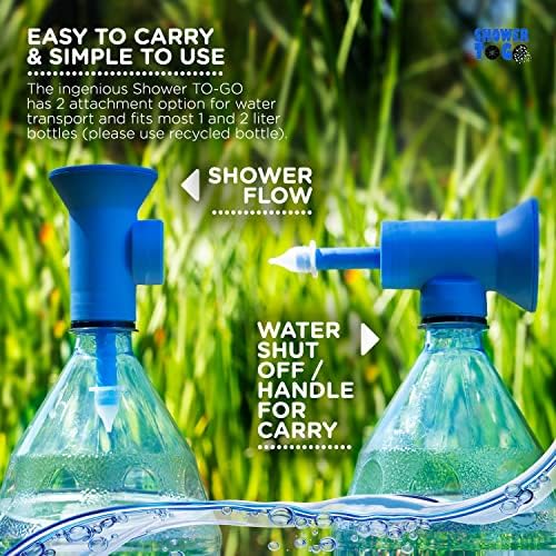 Shower to Go Portable Bottle Shower Attachment, Lightweight Outdoor Rinse Tool - Image 6