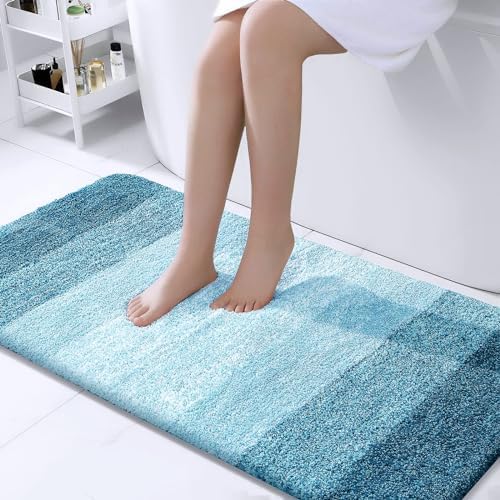 OLANLY Bathroom Runner Rug 47x24, Extra Soft Absorbent Microfiber Bath Rugs by OLANLY