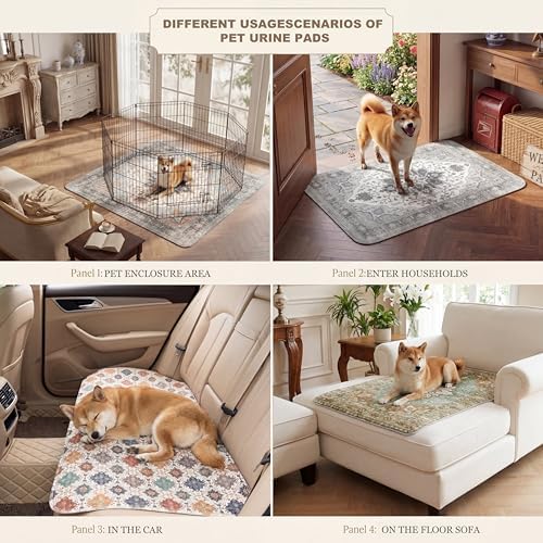 2PACK Washable Pee Pads for Dogs, Great Urine Absorbent Reusable Puppy Training - Image 2