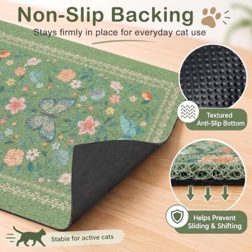 Unicorn Catcher 33"x22" Cat Litter Mat Non-Slip Washable Litter Box Mat - Image 3