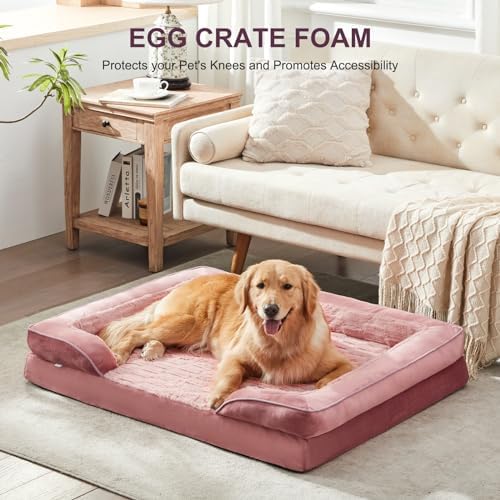 FURTIME Orthopedic Medium Dog Bed, Supportive Waterproof Pet Bed - Image 5
