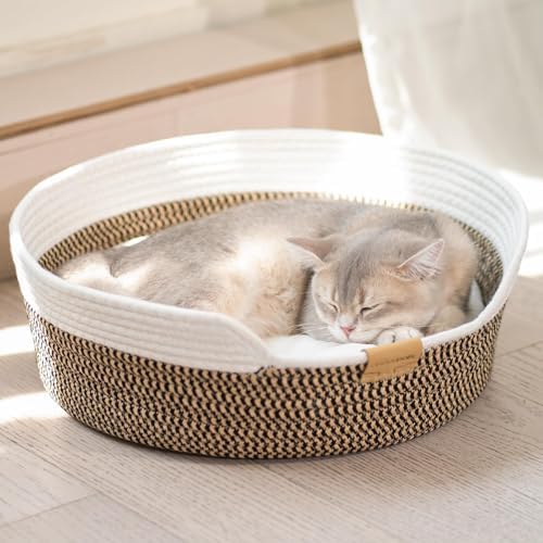 CHEERHOME PETS Handwoven Cat Basket Bed Cooling by CHEERPALS