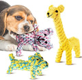 SunGrow Cotton Rope Knot Puppy & Ferret Toys, Tough Teething Chewable Teddy Bear by SunGrow