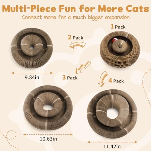 Magic Organ Cat Scratcher Cardboard, Foldable Scratching Board, Interactive Cat - Image 2