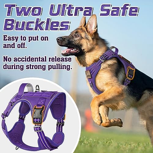 rabbitgoo Tactical Dog Harness for Small, No Pull Military Service Vest - Image 6