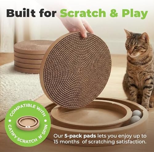 Catify Spin n' Scratch Cat Scratch Pad Refill - Image 2