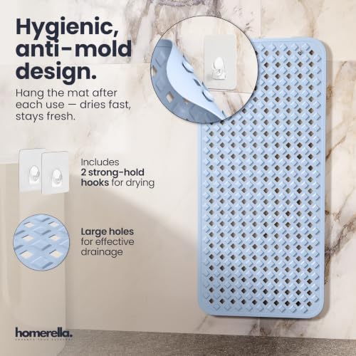 homerella Bathtub Mat Non Slip 35x16 Shower Mat Non Slip Anti Mold BPA Free - Image 4