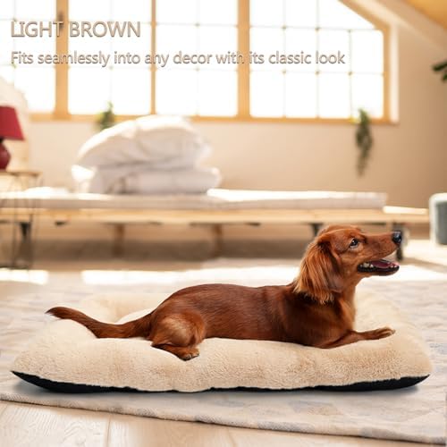 Dog Beds Crate Pad for Medium Dogs Fit Metal Crates or Cages, Ultra Soft Dog - Image 2