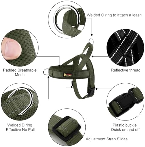 Plutus Pet No Pull Dog Harness for Medium Sized Dog, Breathable Mesh Padded - Image 2