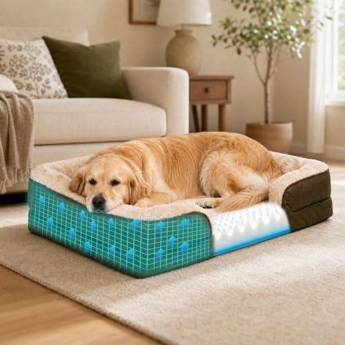 Large Dog Sofa Bed with Reusable Potty Pad - Image 6