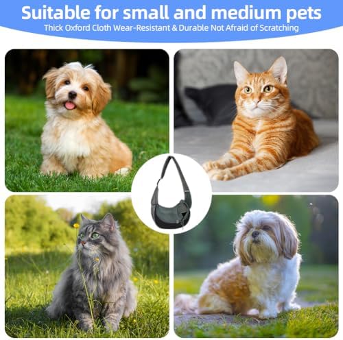 Dog Sling Carrier, Mesh Breathable Puppy Sling - Image 7