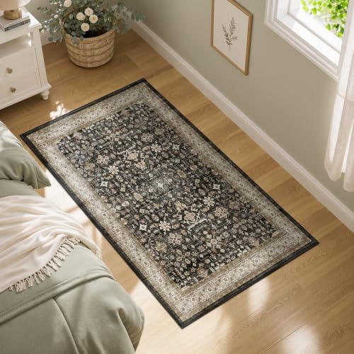 Floral Entryway Runner Rug 2x4 for Kitchen Bathroom - Image 3