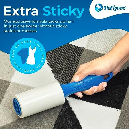 PetLovers Extra Sticky Lint Roller Ultimate Value Set 800 Sheets - Image 2