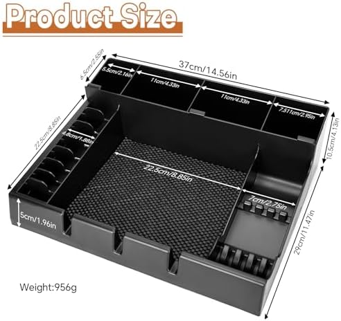 Barber Clippers Station, 15 x 11.8 x 4.3 inch Removable Tray Featuring - Image 4