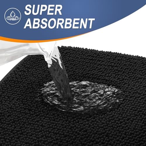 OLANLY Thick Memory Foam Bathroom Rugs 34x21, Absorbent Bath Mat - Image 3