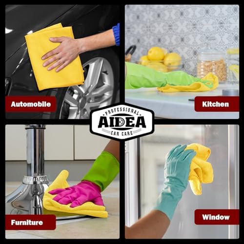 AIDEA Microfiber Cleaning Cloth-10PK, Microfiber Towels - Image 5
