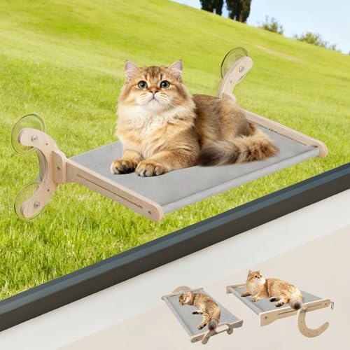 Window Cat Bed, Sturdy Cat Window Perch, Adjustable 4-in-1 Cat Hammock by Unknown