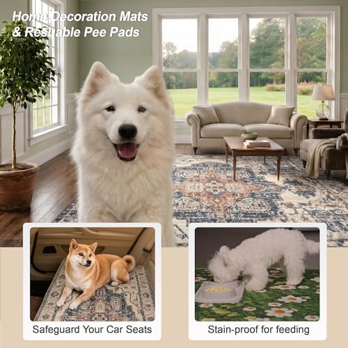Washable Pee Pads for Dogs 24"x36" 2 Pack Reusable Puppy Potty Pad - Image 2
