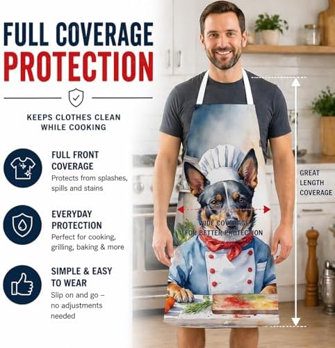 Caroline's Treasures Australian Cattle Dog The Chef Apron Cooking Kitchen - Image 3