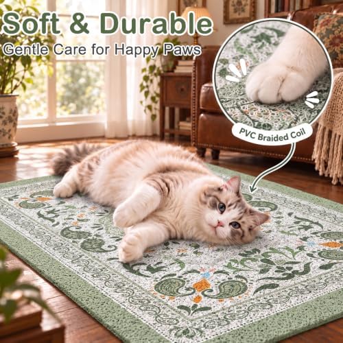 Unicorn Catcher 33"x22" Cat Litter Mat Non-Slip Washable Litter Box Mat - Image 4