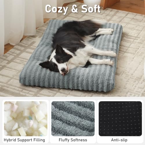 FURTIME Washable Dog Bed Large Sized Dogs, Deluxe Medium Dog Crate Beds - Image 2