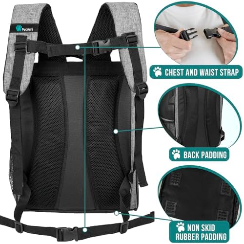 PetAmi Dog Backpack Carrier Airline Approved Cat Pet Puppy Bag - Image 5