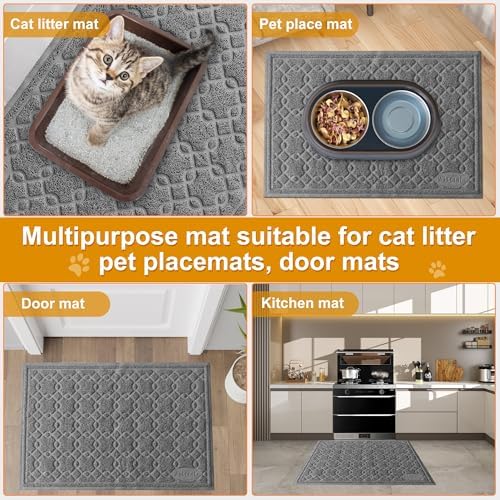 Cat Litter Box Mat, Litter Box Mat Scatter Control, Waterproof, Durable Large - Image 7