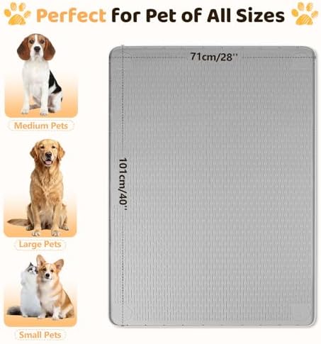 Silicone Dog Bed Mat 40"x 28" Crate Mat - Image 4