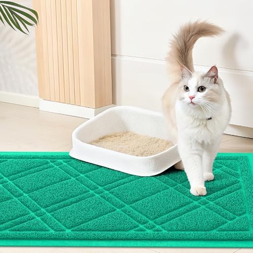 Smiry Cat Litter Box Mat 30x17, Non-Slip Water Resistant Litter Trapping Mat - Image 7