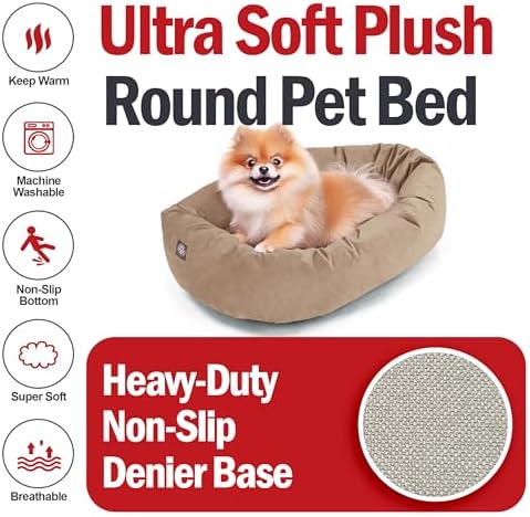 Majestic Pet Suede Shredded Memory Foam Mix Calming Dog Bed Washable - Image 6