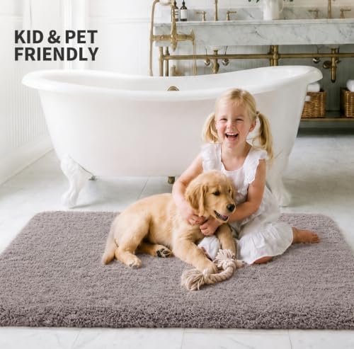 ILANGO Bathroom Rugs 32" × 20", Extra Soft Absorbent Microfiber Bath Rugs - Image 2