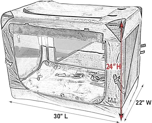 Pet Gear Insta-Fold Soft Crate for Dogs, Deep Pine - Image 2