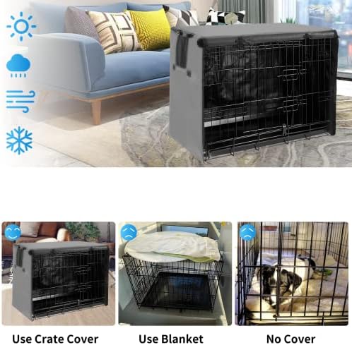 Dog Crate Cover 24 Inch Waterproof 600D Oxford - Image 4
