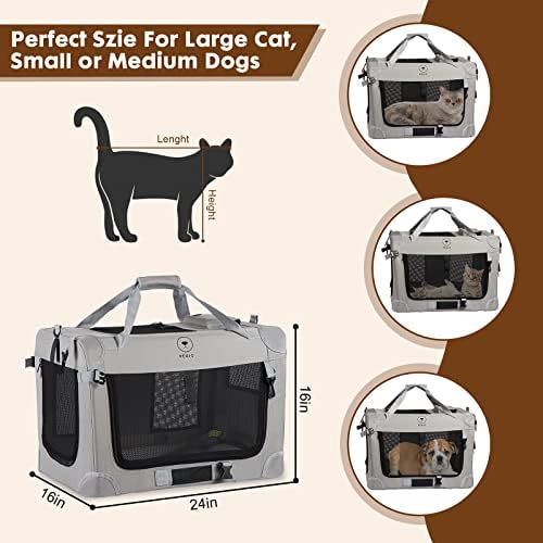 PEGIC Extra Large Cat Carrier for 2 Cats - Image 6