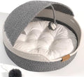 CHEERPALS Cat Basket Bed with Washable Cushion and Ball Rope Cotton, Covered by CHEERPALS