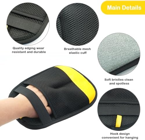 Electrostatic Pet Hair Removal Glove, Washable & Reusable Cat & Dog Animal Fur - Image 2