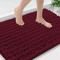 Smiry Bathroom Rugs 36X24, Extra Soft Rubber Backing Chenille Bath Mats by Smiry