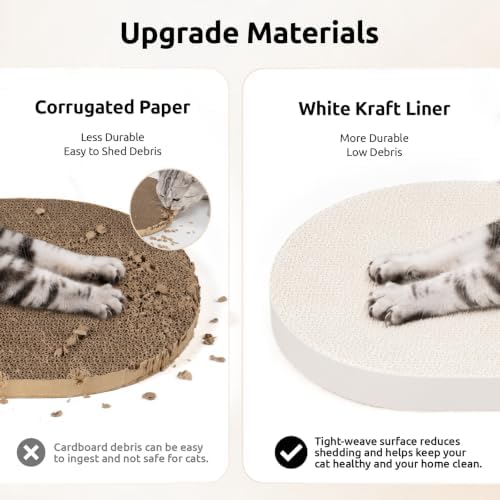 4 Packs in 1 Cat Scratcher Pad No-Mess Cat Scratch Cardboard - Image 3