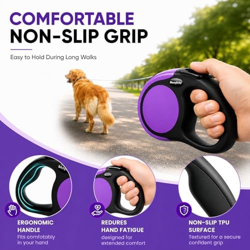 Heavy Duty Retractable Dog Leash-16ft Strong & Durable Walking Leash - Image 6