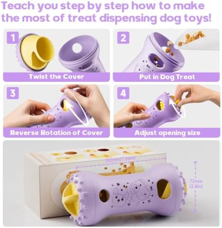 Treat Dispensing Dog Toys, Interactive Adjustable Dog Toy to Keep Them Busy - Image 5