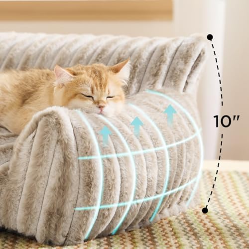 Bedsure ComfyFleece® Shown on TV Fluffy Cat Couch - Image 3