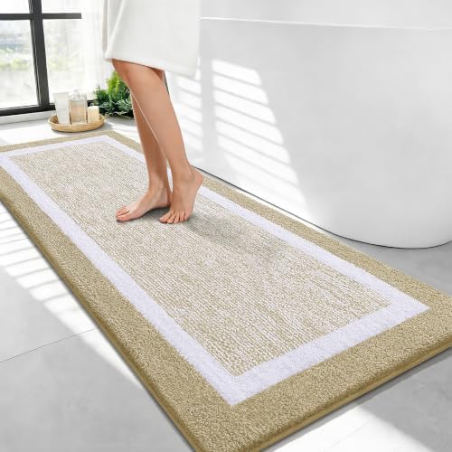 OLANLY Bathroom Runner Rugs 47x24, Long Bath Mats by OLANLY