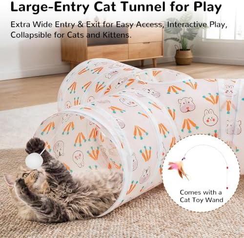 Tempcore Cat Tunnel, 3-Way Collapsible Toy - Image 3